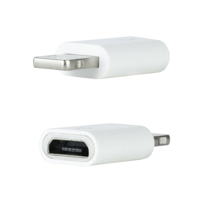 Nanocable Adaptador Lightning a Micro USB Blanco 10.10.4100
